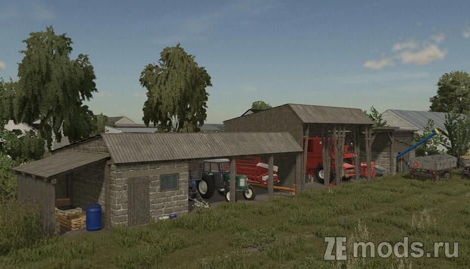 Мод Старый сарай для техники (1.0) для Farming Simulator 22