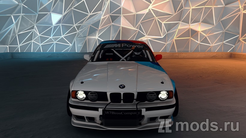 Мод 687 Bros BMW M5 E34 Sedan для Assetto Corsa