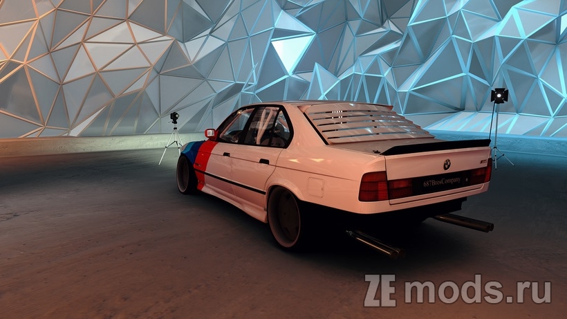 Мод 687 Bros BMW M5 E34 Sedan для Assetto Corsa