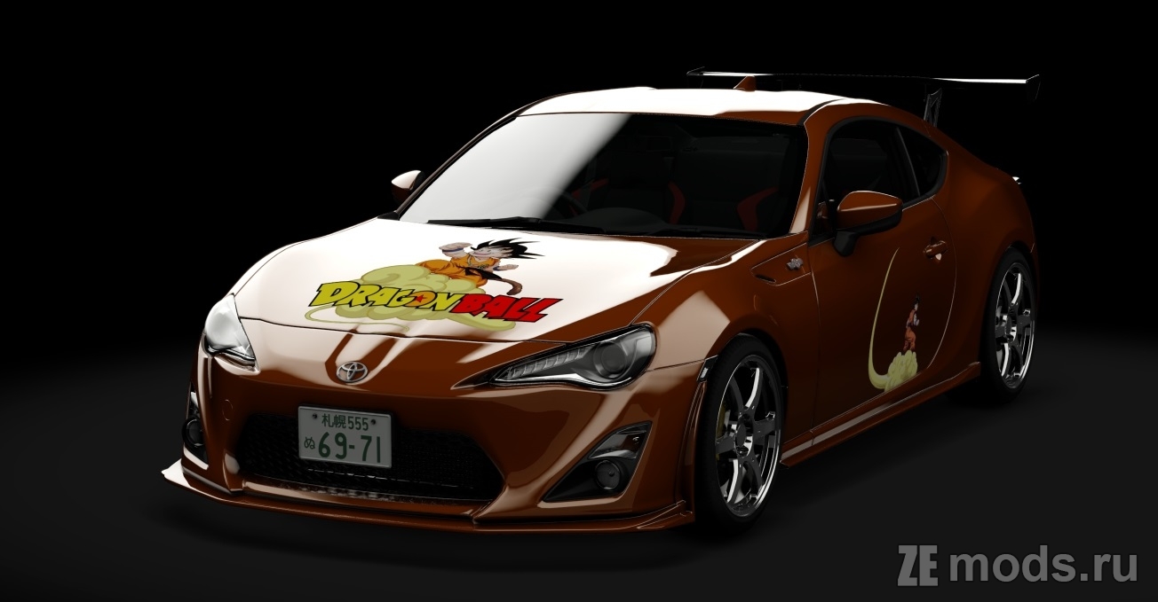 Мод RK's Toyota 86 GT STG 2 (Dragon Ball Edition) для Assetto Corsa