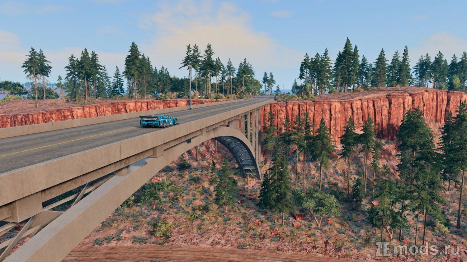 Карта Drift Canyon для BeamNG.drive