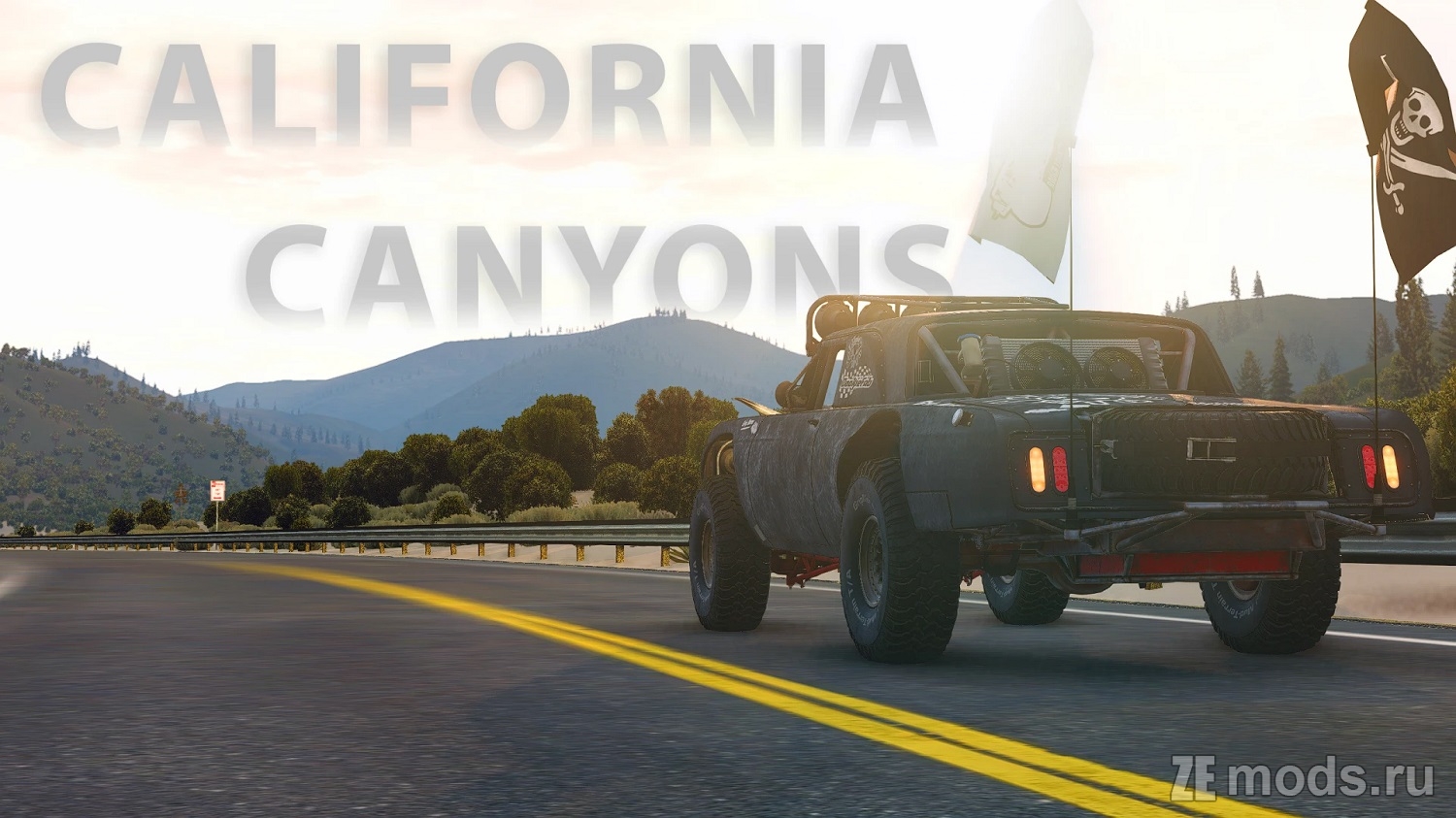 Карта "California Canyons - a long road" (0.91) для BeamNG.drive