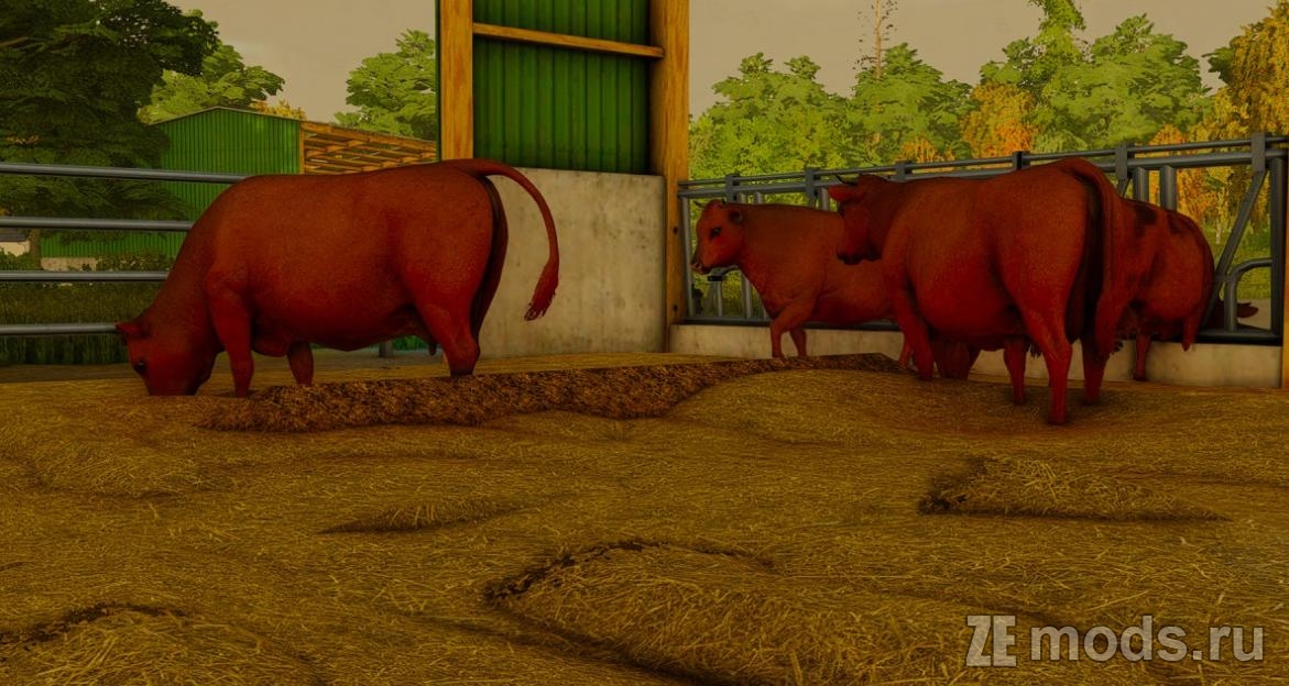 Мод Cow stalls (Стойла для коров) (1.0) для Farming Simulator 22