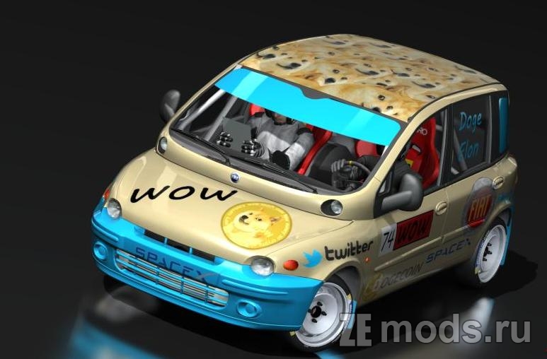 Мод Fiat Multipla 16v Gr.N (1.0) для Assetto Corsa