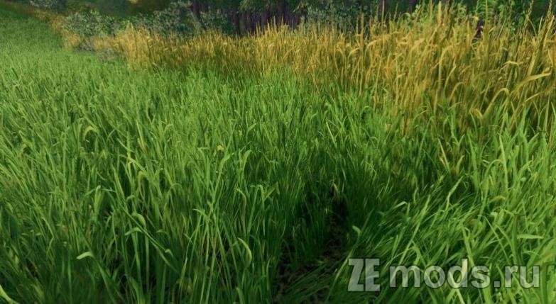 Мод Реалистичные текстуры травы (1.0) для Farming Simulator 22