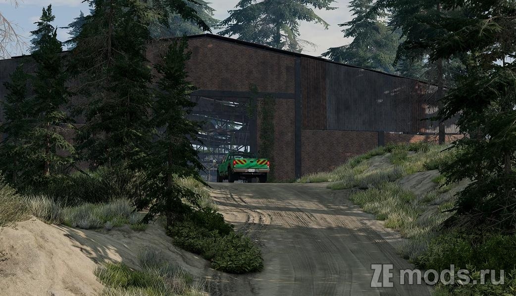 Мод Карта Industrial PNW Moeron (1.0) для BeamNG.Drive