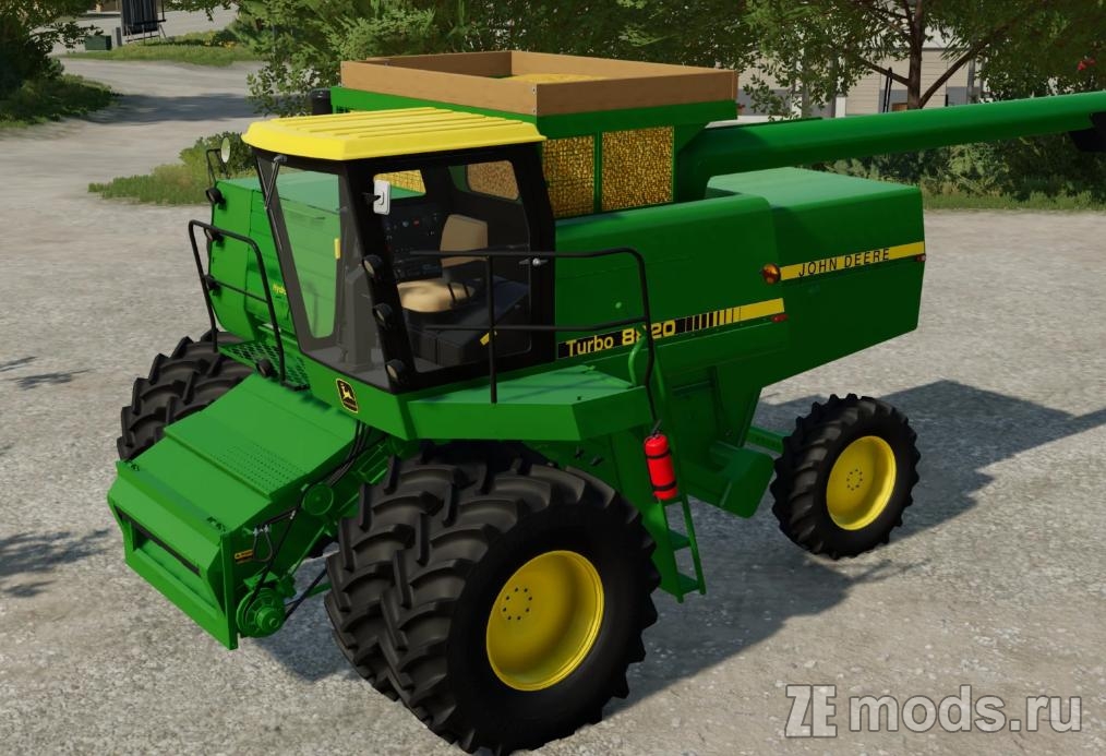 Комбайн John Deere Titans (2.0) для Farming Simulator 22