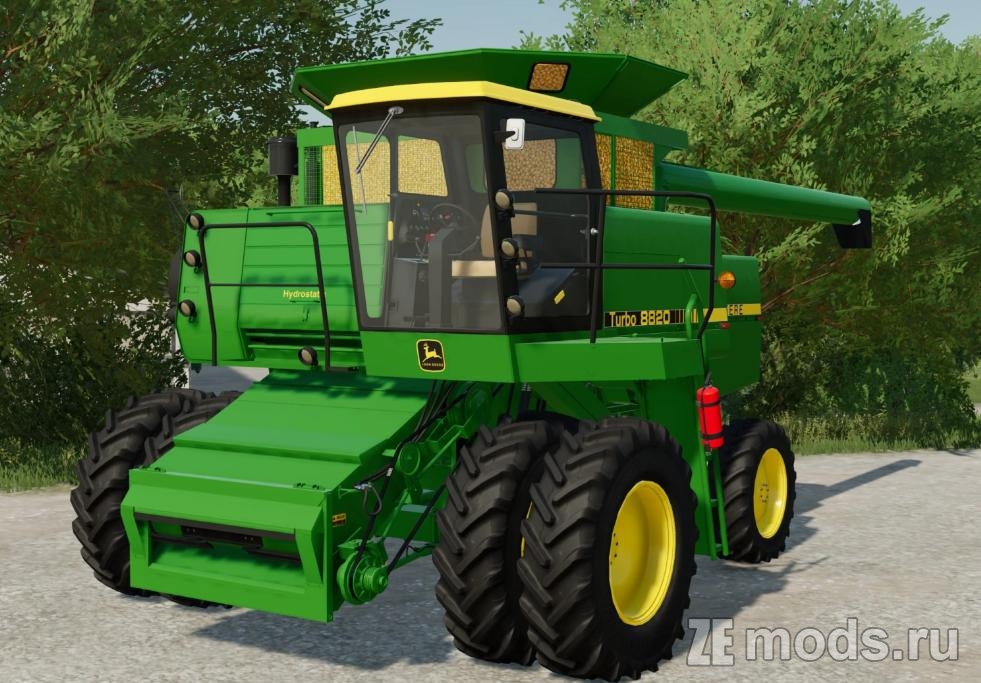 Мод Комбайн John Deere Titans (2.0) для Farming Simulator 22