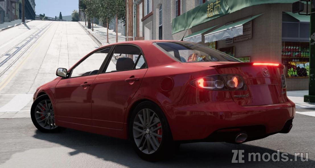 Скачать мод автомобиля Mazda Speed 6 v1.1 для BeamNG.Drive