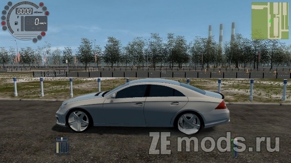 Мод Автомобиль Mercedes CLS500 для Car City Driving (1.5.1-1.5.3)