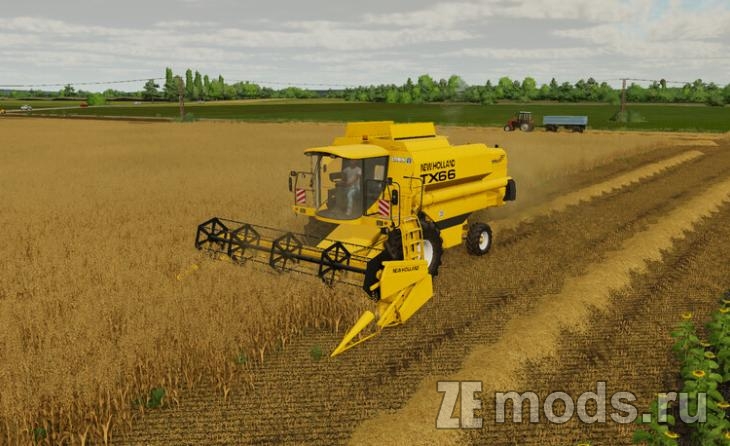 Большой комбайн New Holland TX66 (1.0) для Farming Simulator 22