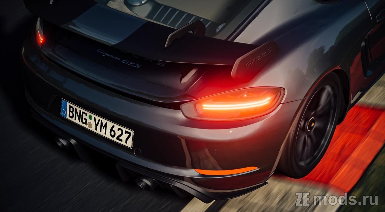 Мод Автомобиль Porsche 718 Cayman GTS (3.11) для BeamNG.Drive