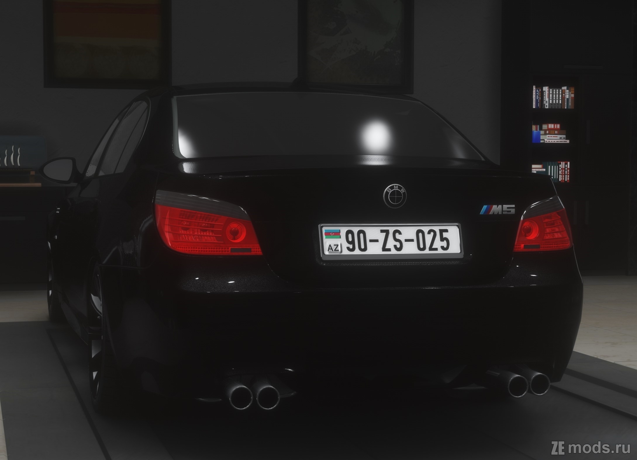 Мод BMW M5 E60 black для Assetto Corsa