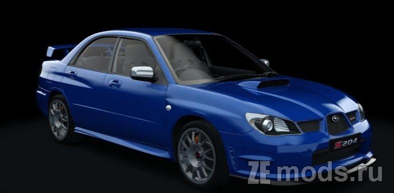 Мод Subaru Impreza S204 2006 (1.0) для Assetto Corsa