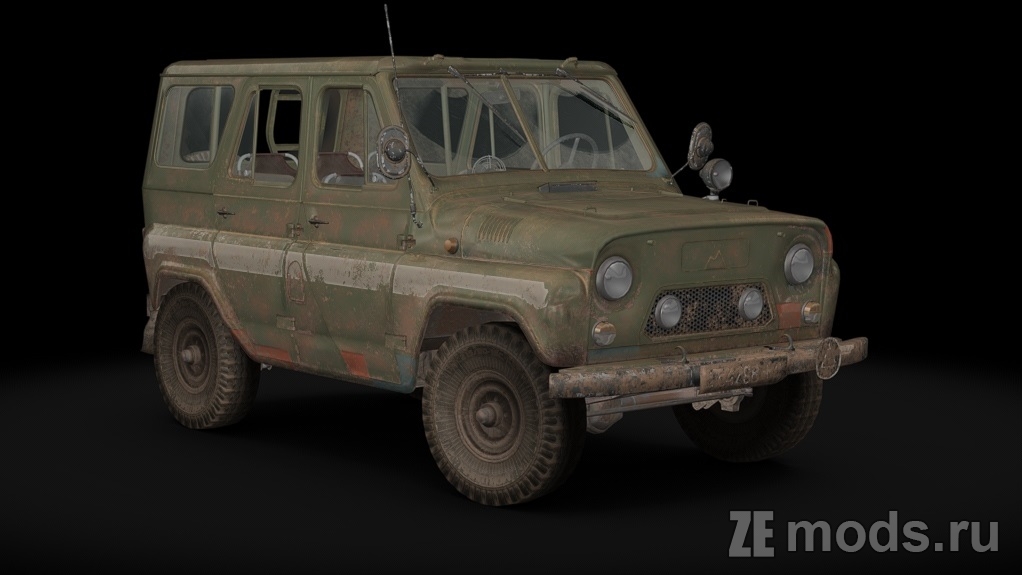 Мод PUBG UAZ (1.0) для Assetto Corsa