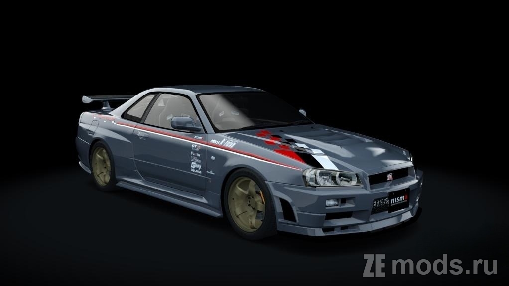 Мод NISMO Skyline GT-R R-Tune (R34) для Assetto Corsa