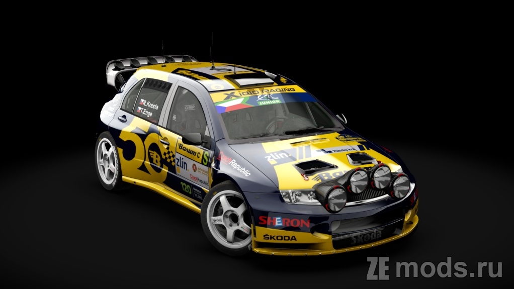 Мод Skoda Fabia RS WRC LF (2.0) для Assetto Corsa