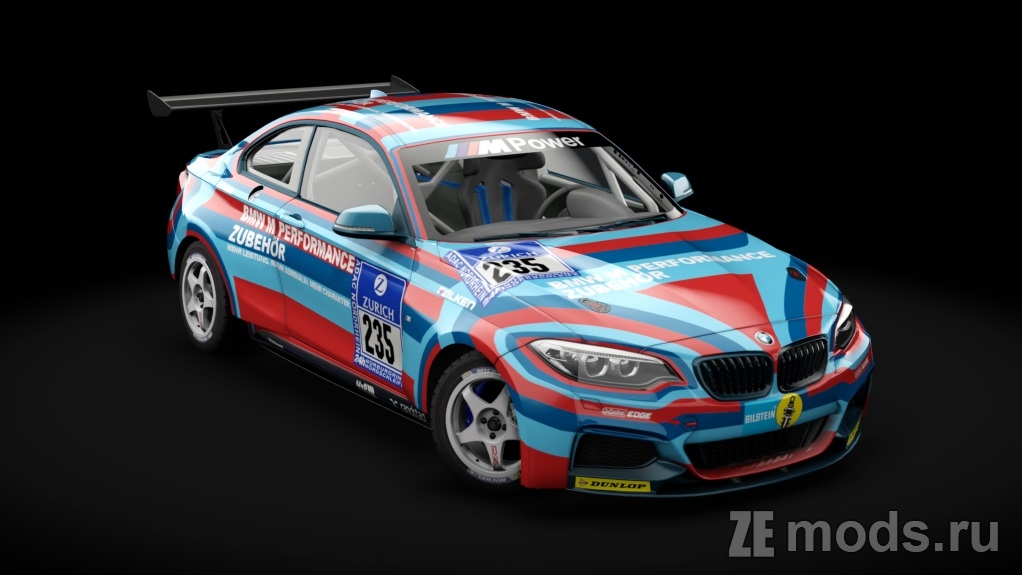 Мод BMW M235i Rally для Assetto Corsa