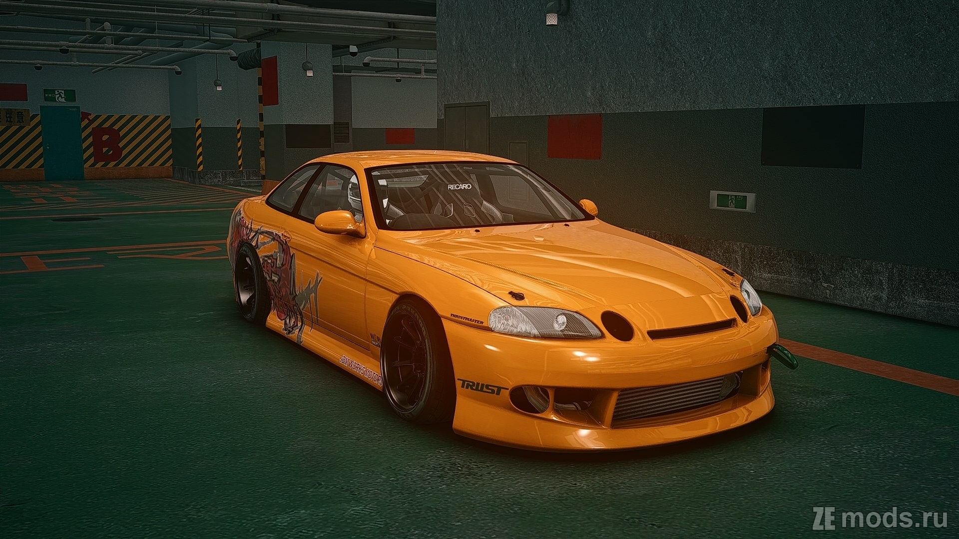 Мод Toyota Soarer JDM WORK’S (1.0) для Assetto Corsa