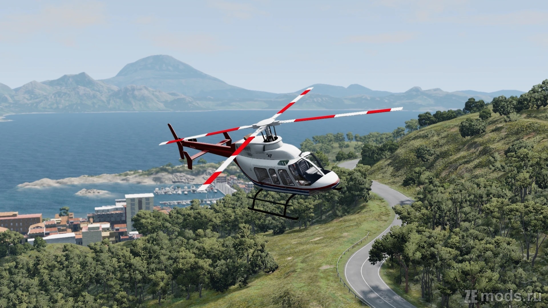 Мод Bell 407 Helicopter (1.5) для BeamNG.drive