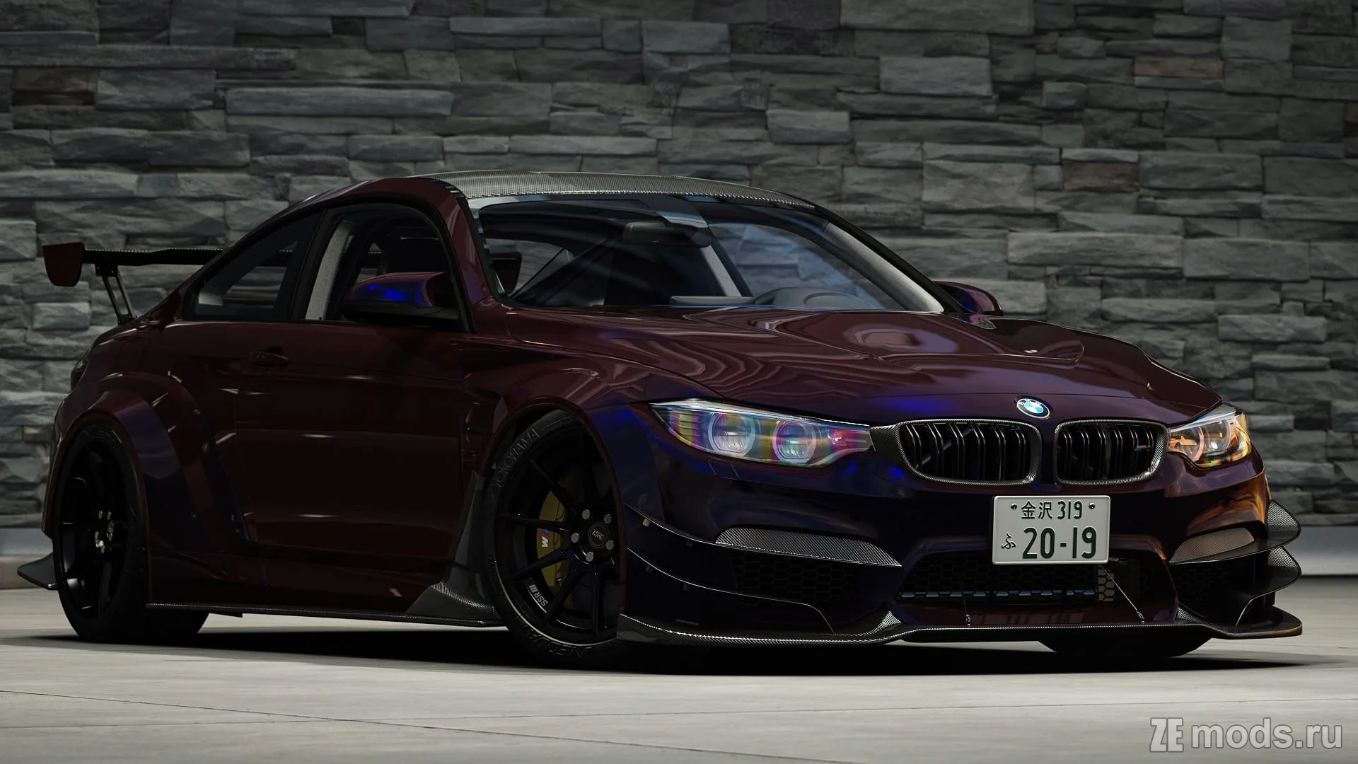 Скачать мод BMW M4 CRASH.SP VARIS WIDEBODY для Assetto Corsa