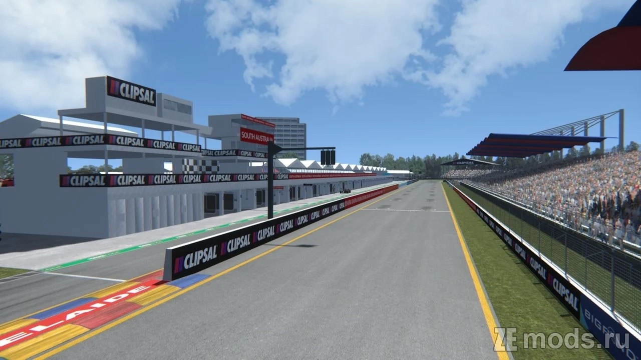 Карта "Adelaide Clipsal 500 2011 by Tewie and Rainmaker" (1.0) для Assetto Corsa