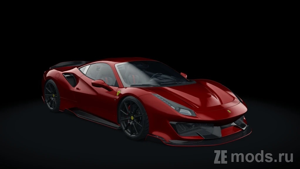 Мод Ferrari 488 Pista BFR Tuned (1.2) для Assetto Corsa