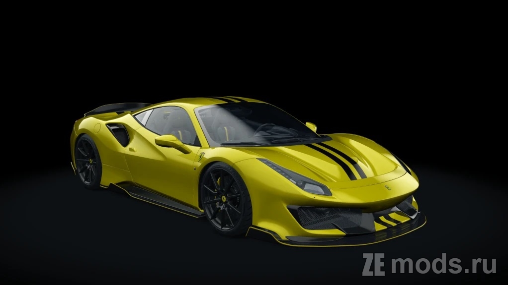 Мод Ferrari 488 Pista BFR Tuned (1.2) для Assetto Corsa