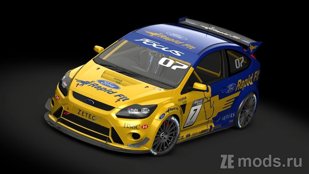 Мод Ford Focus RS MK2 (2.0) для Assetto Corsa