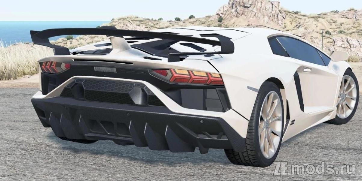 Мод Lamborghini Aventador SVJ 2019 для BeamNG.Drive (0.32)