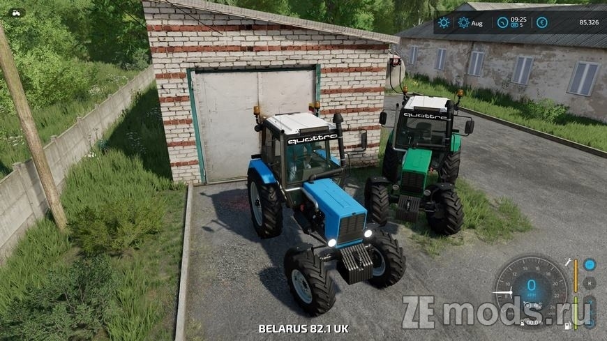 Мод Трактор MTZ (Belarus) 82.1 Turbo v1.0 для Farming Simulator 22