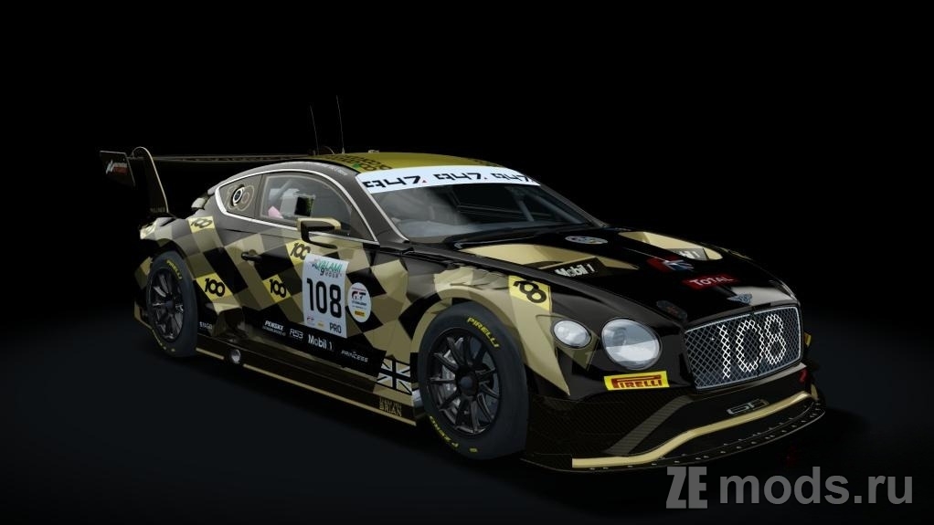 Мод Bentley Continental GT3 2019 Sprint (0.60) для Assetto Corsa