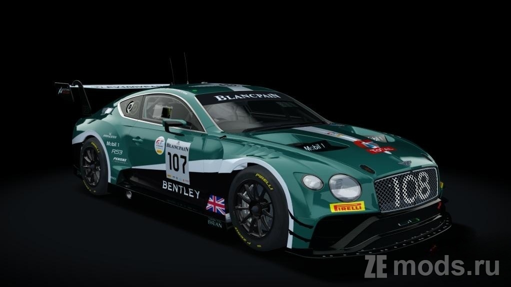 Мод Bentley Continental GT3 2019 Sprint (0.60) для Assetto Corsa