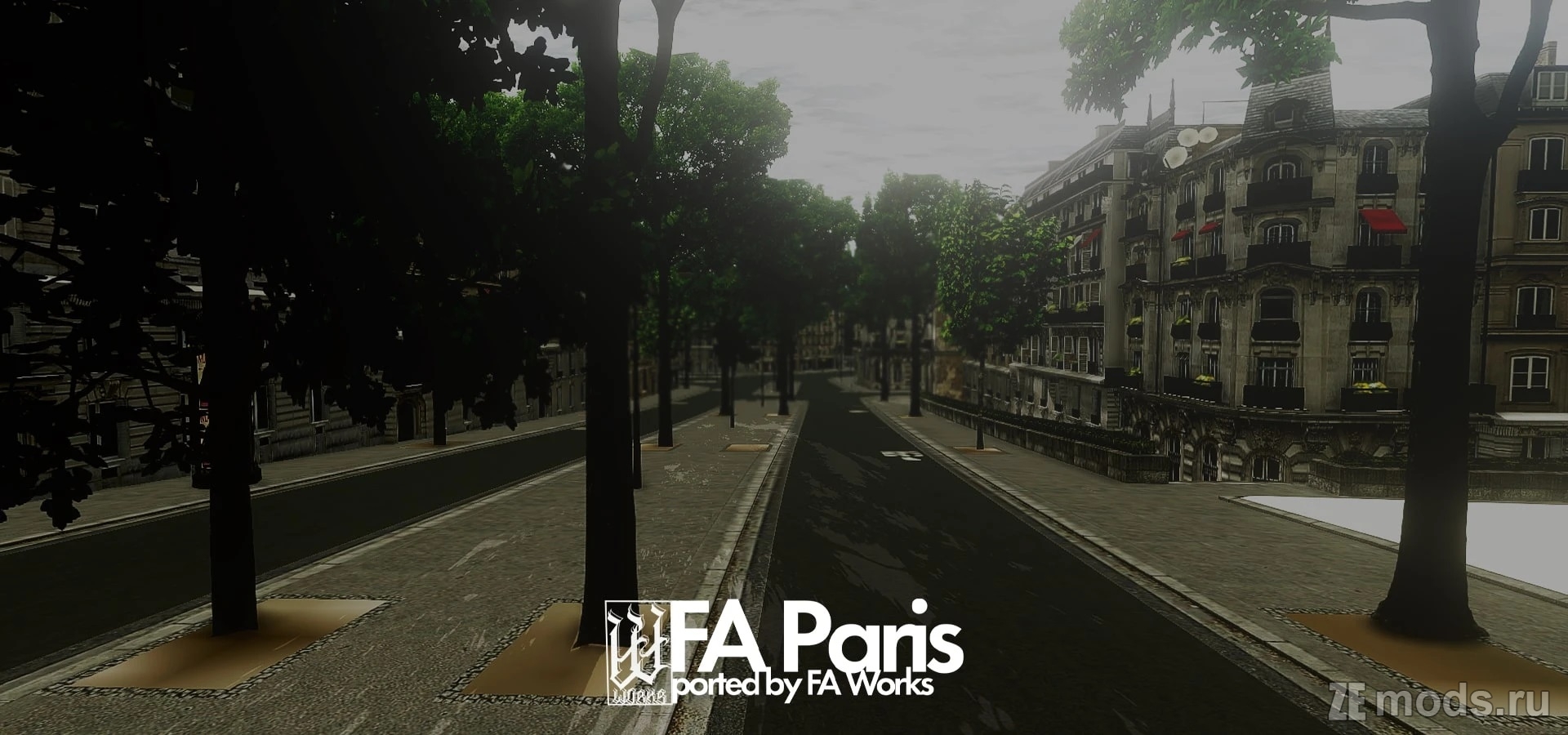 Карта FA Works Paris для BeamNG.drive