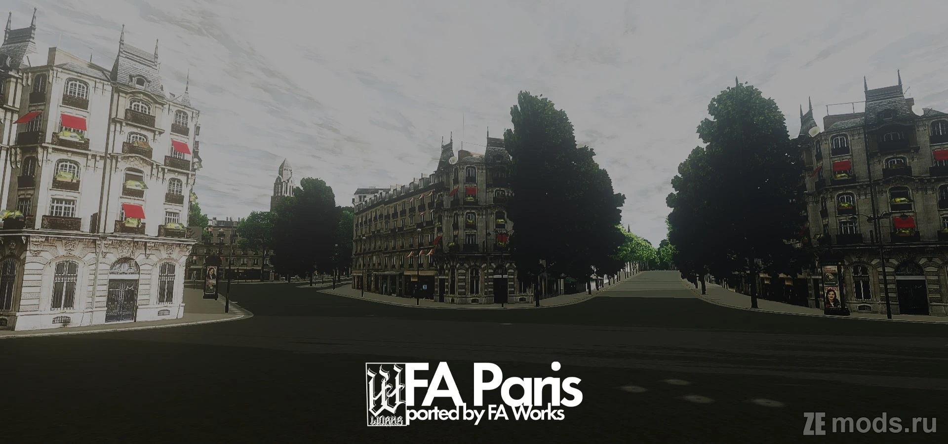 Карта FA Works Paris для BeamNG.drive