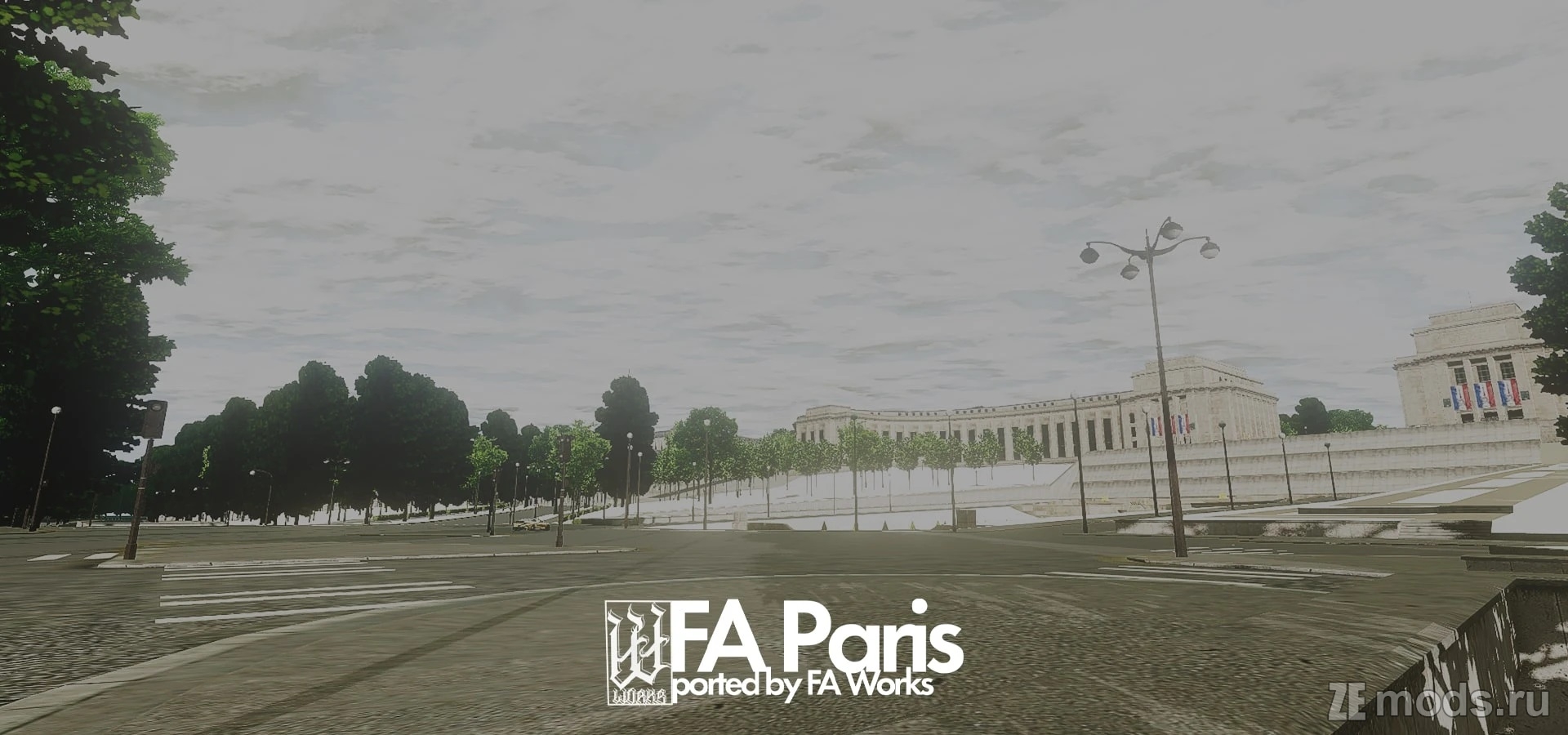 Карта FA Works Paris для BeamNG.drive