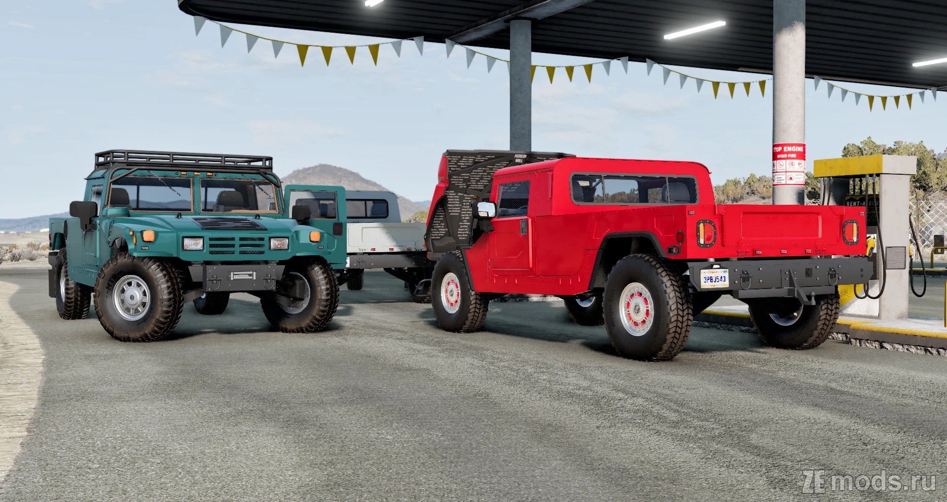 Мод Hummer H1 1992 - 2006 для BeamNG.drive