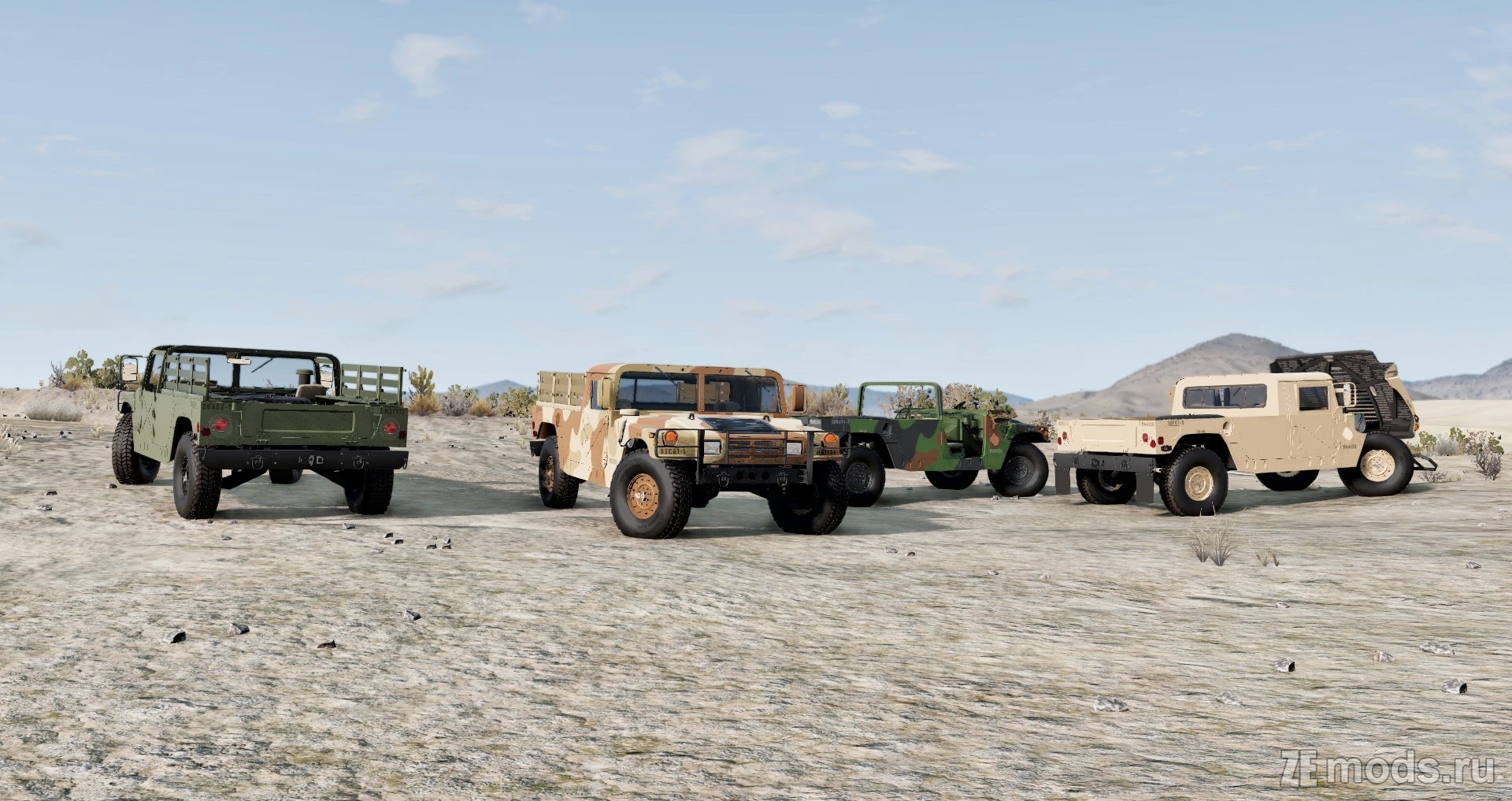 Мод Hummer H1 1992 - 2006 для BeamNG.drive