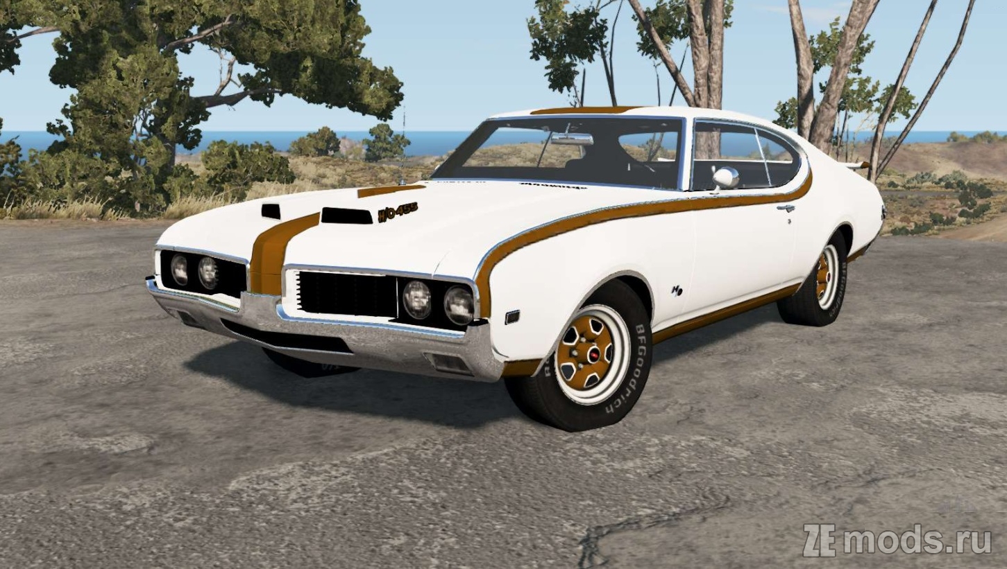 Мод Oldsmobile 442 Hurst holiday coupe (4487) 1969 для BeamNG Drive