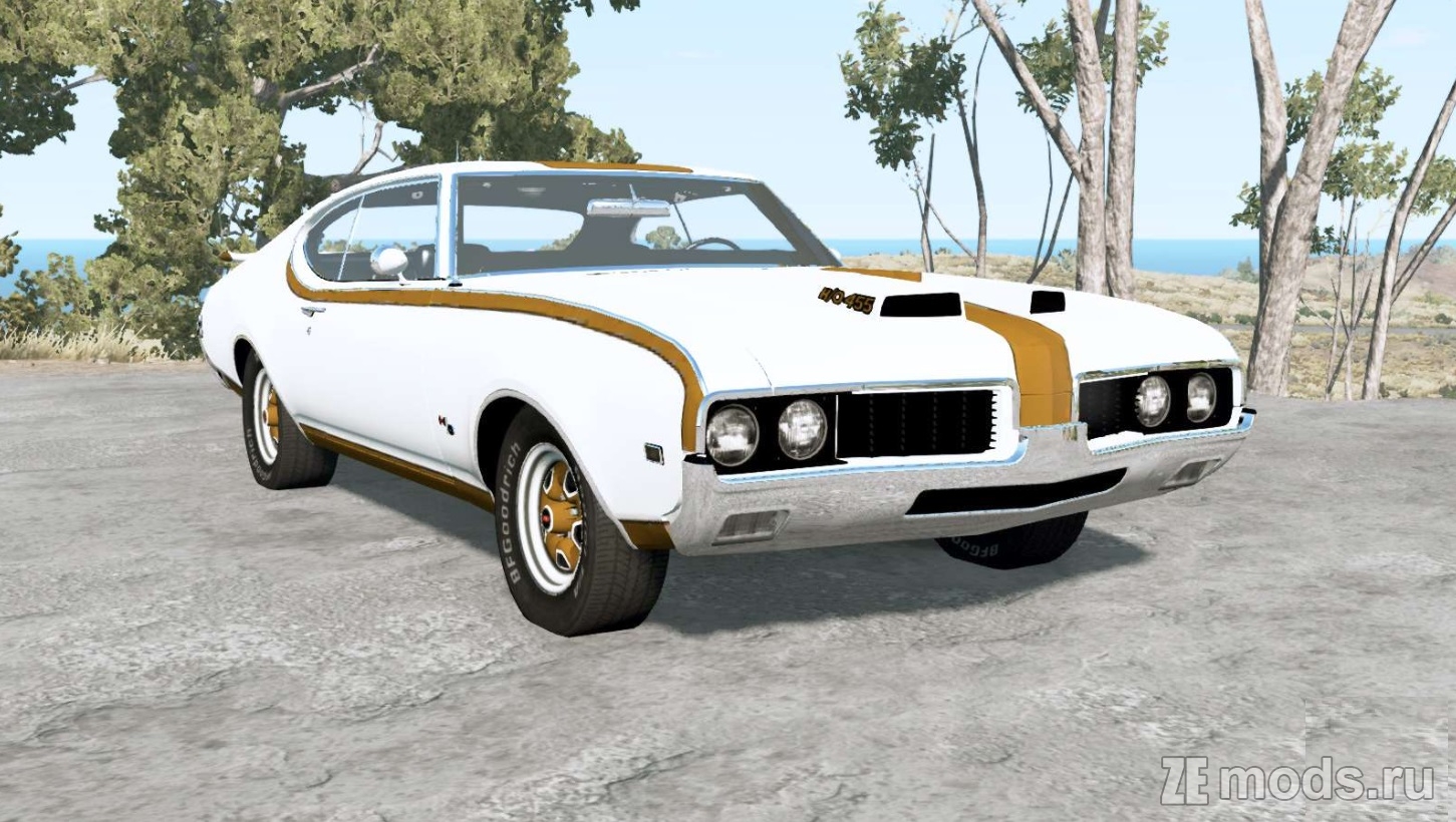 Oldsmobile 442 Hurst holiday coupe (4487) 1969 для BeamNG Drive