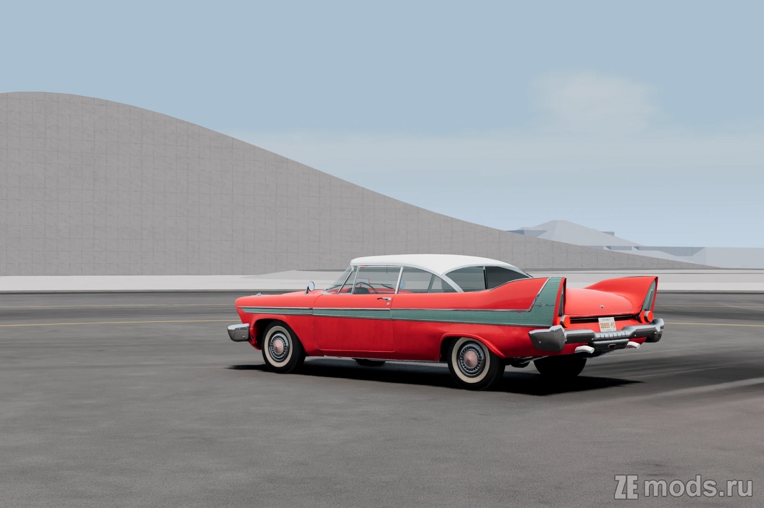 Мод Plymouth Fury 1958 "Christine" (0.2) для BeamNG.drive