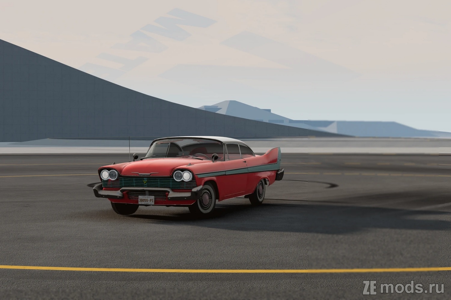 Мод Plymouth Fury 1958 "Christine" (0.2) для BeamNG.drive