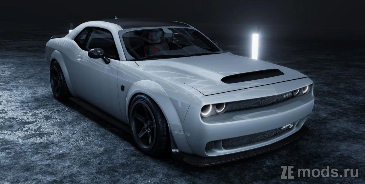 Dodge Challenger SRT Drag Demon для BeamNG (0.32.x)