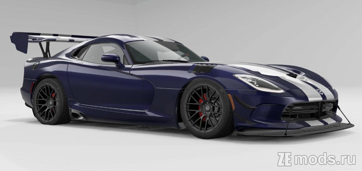 Мод DODGE VIPER SRT by TwiXeR (2.0) для BeamNG.Drive (0.23.x)