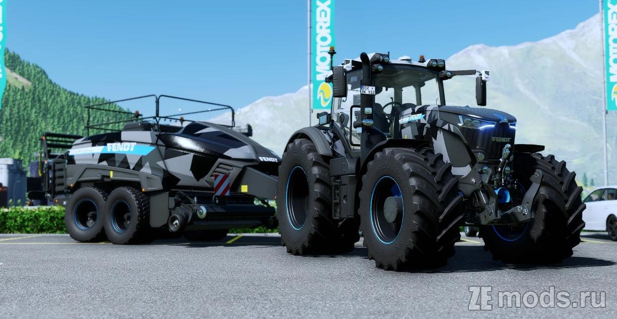 Мод Fendt Baler Pack (1.1) для Farming Simulator 22