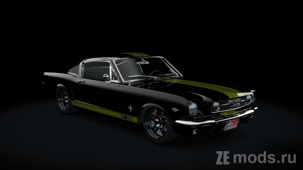 Мод Ford Mustang 1966 Fastback 2+2 Challenger Special для Assetto Corsa