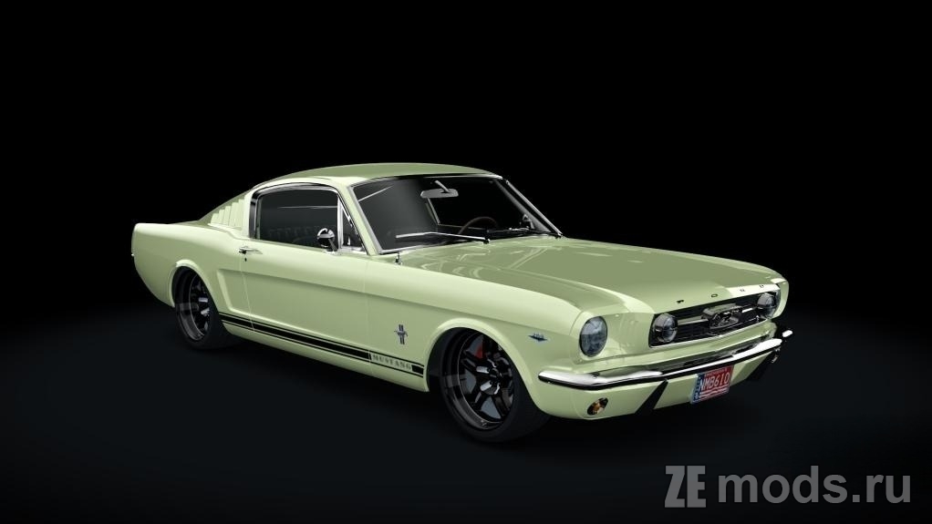 Мод Ford Mustang 1966 Fastback 2+2 Challenger Special для Assetto Corsa