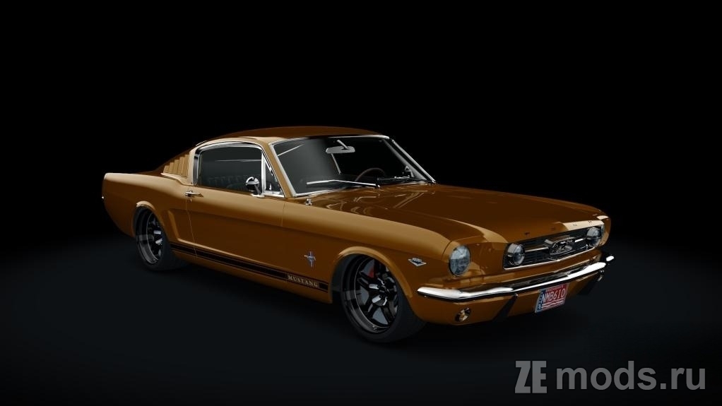 Мод Ford Mustang 1966 Fastback 2+2 Challenger Special для Assetto Corsa