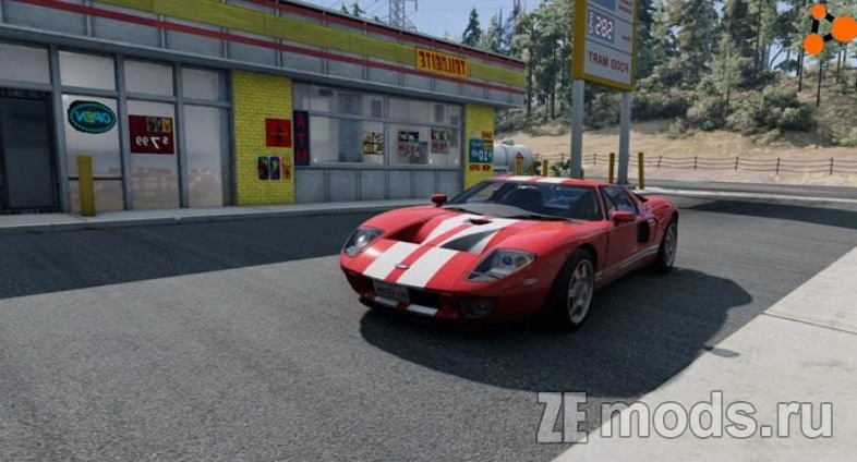 Мод Автомобиль Ford GT 2005 (1.0) для BeamNG.Drive