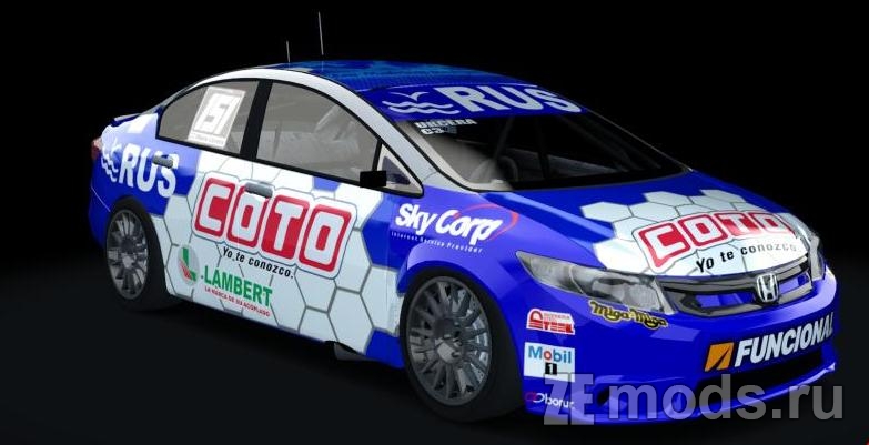 Honda Civic'12 TN Clase 3 2018 для Assetto Corsa